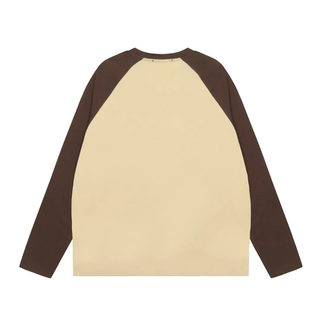 "Classic long sleeves" vivienne west wood Vivienne Saturn classic versatile raglan long sleeves Simple and fashionable, highly practical to wear inside and outside 2024's top hot style No need to say more, go straight to the details, full series of correct accessories, every detail is completely restored, and can be filled directly. Size: S M L Color: white and black, white pink, navy gray